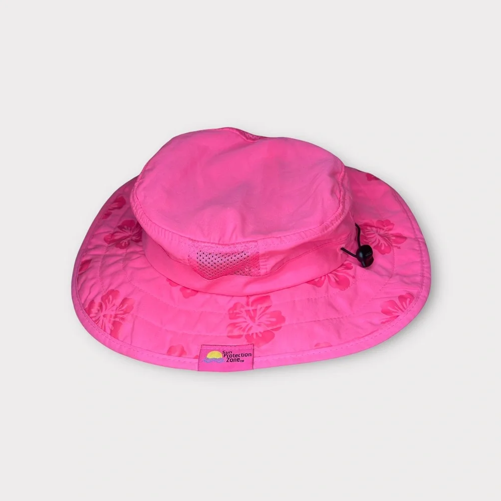 Sun Protection Zone Pink Floral Hat